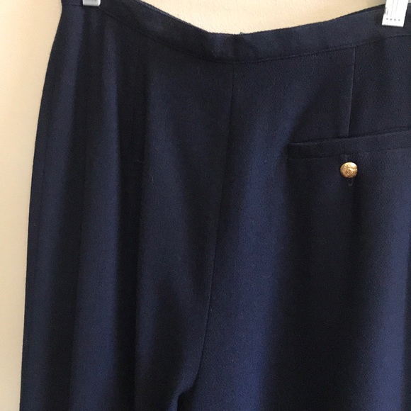 Lauren Ralph Lauren Navy Wool Pants - Picture 3 of 6